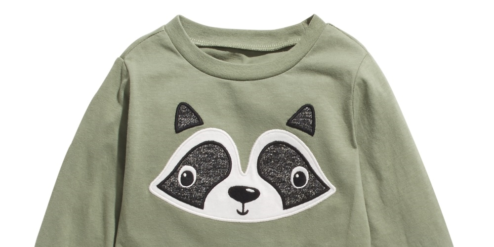 First Impressions Boy's Raccoon Print Cotton T Shirt Green Size 2T REG