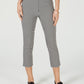 Charter Club Women's Gingham Print Capri Pants  Black Size SQUARE 18