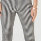 Charter Club Women's Gingham Print Capri Pants  Black Size SQUARE 18