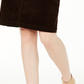 Charter Club Women's Corduroy Tummy Control Skirt Brown Size 4