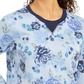 Karen Scott Women's Sport Key Garden Fleece Sweatshirt Blue Size X-Small
