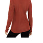 INC International Concepts Women's Metallic Knit Turtleneck Sweater Red Size PL