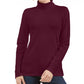 Karen Scott Women's Cotton Turtleneck Top Red Size Petite X-Large
