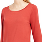 Eileen Fisher Women's Stretch Tencel Lyocell Tunic Red Size X-Large