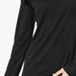INC International Concepts Women's Ribbon Laced Sweatshirt Black Size Petite Medium