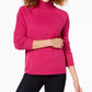 Karen Scott Women's Luxsoft Turtleneck Sweater Purple Size Petite X-Large