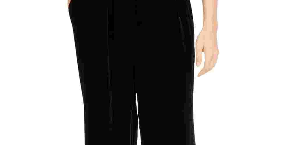 Eileen Fisher Women's Wide Ankle Pant In Black  Black Size Small