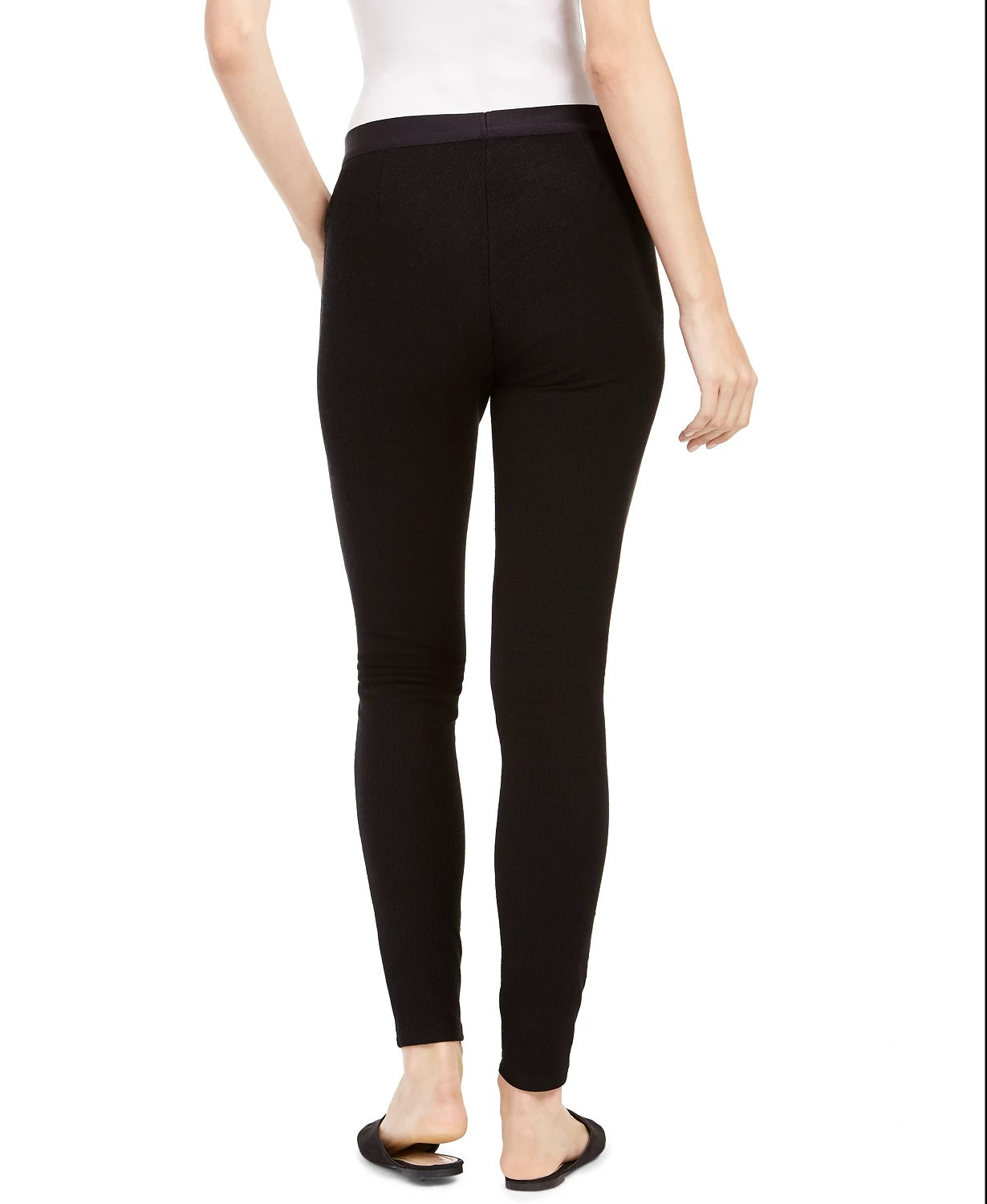 Eileen Fisher Women's Ribbed Leggings Black Size X-Small