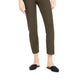 Eileen Fisher Women's Stretch Crepe Slim Ankle Pants Green Size X-Small