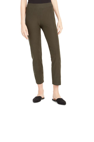 Eileen Fisher Women's Stretch Crepe Slim Ankle Pants Green Size X-Small