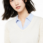 Charter Club Women's V Neck Cashmere Sweater Size PL