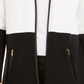 Charter Club Women's Petite Faux Leather Trim Colorblock Cardigan White Size Petite X-Large