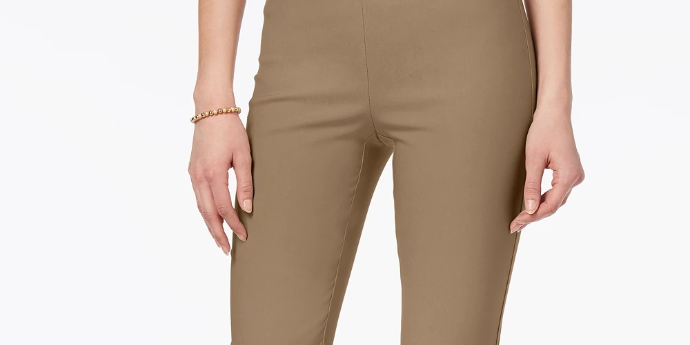 Charter Club Women's Chelsea Tummy Control Skinny Leg Ankle Pants Green Size 18