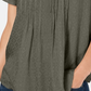 Style & Co Women's Textured Flutter Sleeve Top Green Size Petite Small