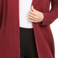 Alfani Women's Lurex Stitch Cardigan Red Size Petite Medium