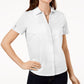 Karen Scott Women's Cotton Eyelet Shirt White Size PM