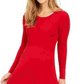 Style & Co Women's Petite Ribbed Sweater Dress Red Size Petite X-Large
