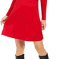 Style & Co Women's Petite Ribbed Sweater Dress Red Size Petite X-Large