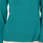 Karen Scott Women's Button Shoulder Sweater Green Size Petite Medium