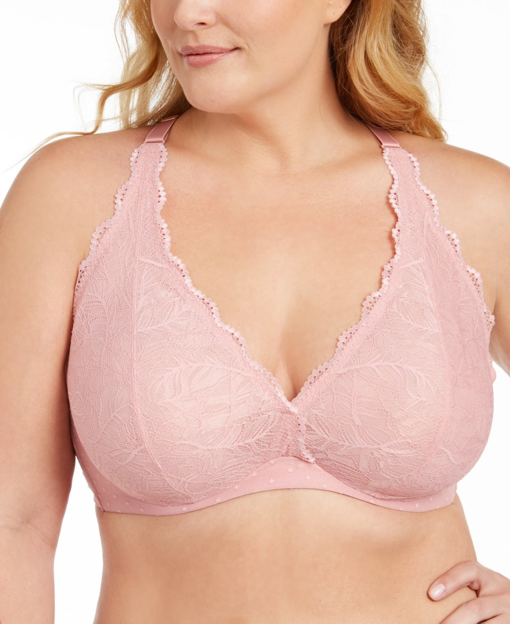 INC International Concepts Women's Intimates Solid Everyday Bras Pink Size 1X