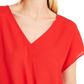 INC International Concepts Women's Tie Front Top Red Size Petite Medium