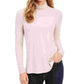 Charter Club Women's Heathered Turtleneck Pink Size Petite Small