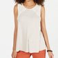 Style & Co Women's Striped Lace Sleeveless Top Beige Size X-Large