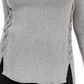 Style & Co Women's Mock Neck Lace Up Sweater Gray Size Petite X-Large
