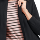 Charter Club Women's Shawl Collar Mixed Stitch Sweater Black Size Petite Small