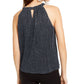 INC International Concepts Women's Petite Shine Halter Top Black Size -PS