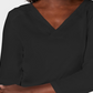 Karen Scott Women's Petite Eyelet V-Neck Cotton Top Black PS