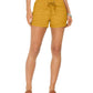 Style & Co Women's Poplin Tie Shorts Gold Size X-Large