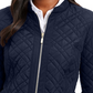 Charter Club Women's Quilted Mandarin Collar Jacket Blue Size X-Small