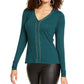 Thalia Sodi Women's Chain Trim Top Green Size X-Large
