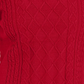Charter Club Women's Textured Embellished Printed Long Sleeve Jewel Neck T-Shirt Sweater Red Size Small