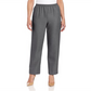 Alfred Dunner Women's Classics Pull on Straight Leg Pants Gray Size 18