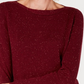 Karen Scott Women's Curved Hem Tunic Sweater Red Size Petite Small