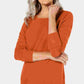 Karen Scott Women's Textured Stripe Sweater Orange Size X-Small