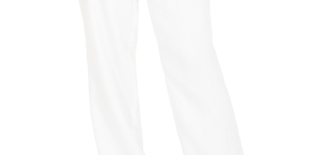 Charter Club Women's Linen Drawstring Waist Pants White Size XX-Large