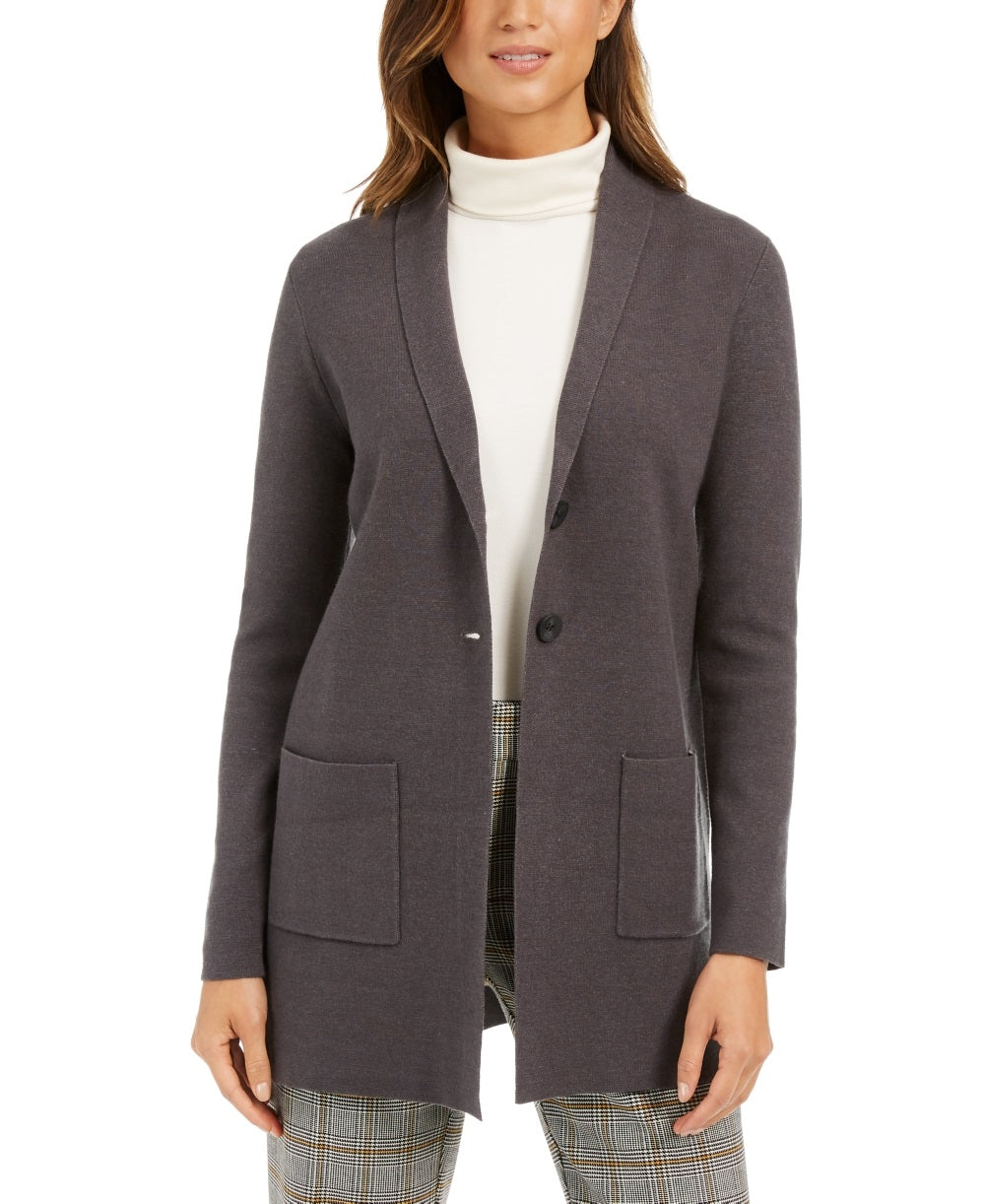 Charter Club Women's Blazer Gray Size XX-Large