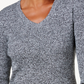 Karen Scott Women's Ribbed V-Neck Sweater Natural Size XX Large