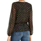 INC International Concepts Women's Petite Rainbow Shine Dot-Print Rainbow Black Size Small