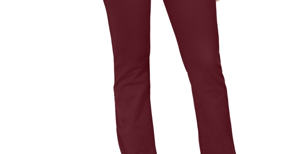 Charter Club Women's Lexington Straight-Leg Jeans  Wine Size 6