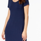 Style & Co Women's Petite Scoop-Neck Maxi Dress Blue Size Petite Small