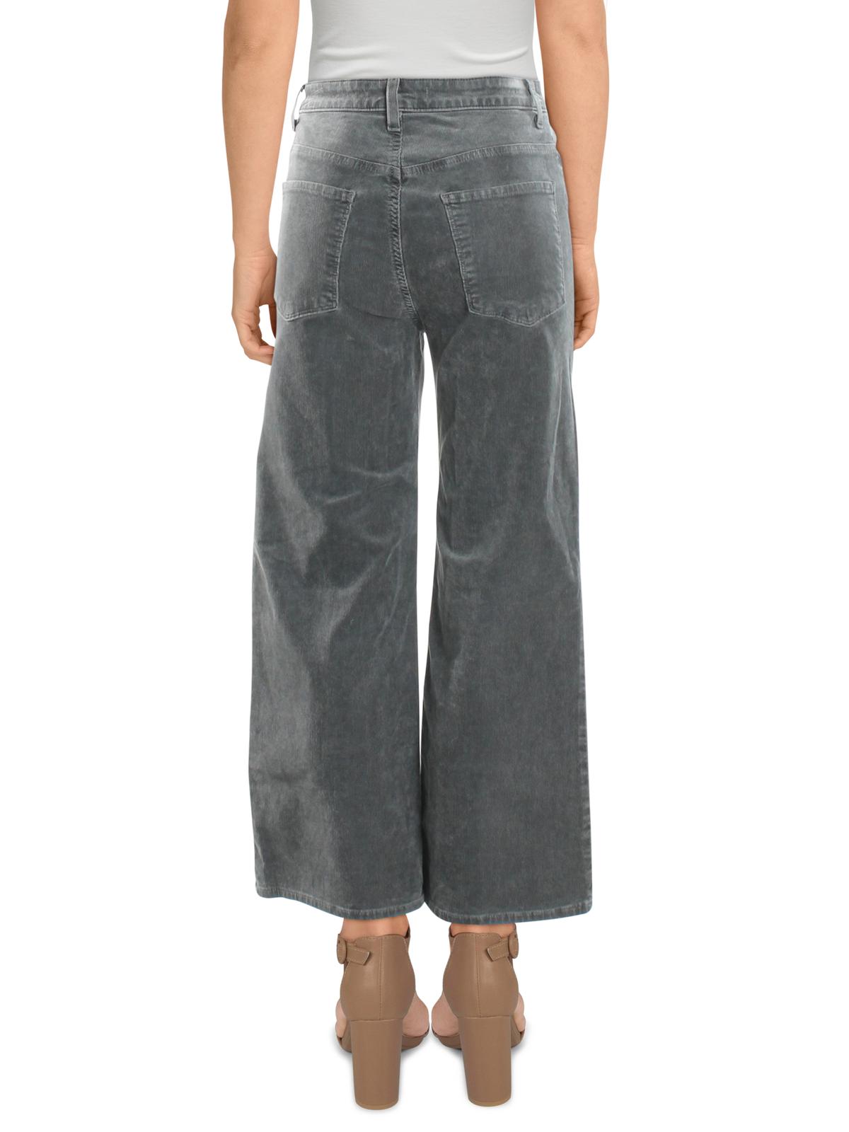 J Brand Women's Corduroy Wide Leg Straight Leg Pants Gray Size 29