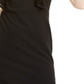 As U Wish Women's  Lace Cap Sleeve Illusion Neckline Short Cocktail Sheath Dress Black Size XXS