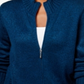 Karen Scott Women's Zip Front Cardigan Blue Size Large