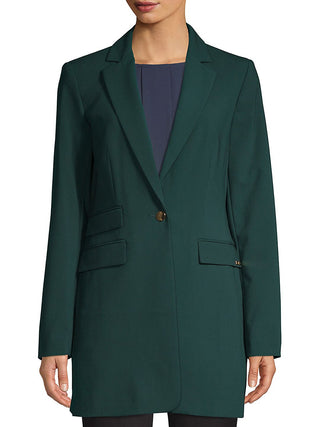 Calvin Klein Women's Three Pocket One Button Blazer Green Size 6