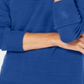 Karen Scott Women's Textured 3/4 Sleeve Crew Neck Sweater Blue Size Petite Small