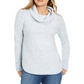 Style & Co Women's Cowlneck Sweater Blue Size Petite Medium